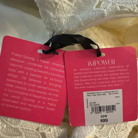 Prabal Gurung halter off white dress size 22W - Picture 12 of 12